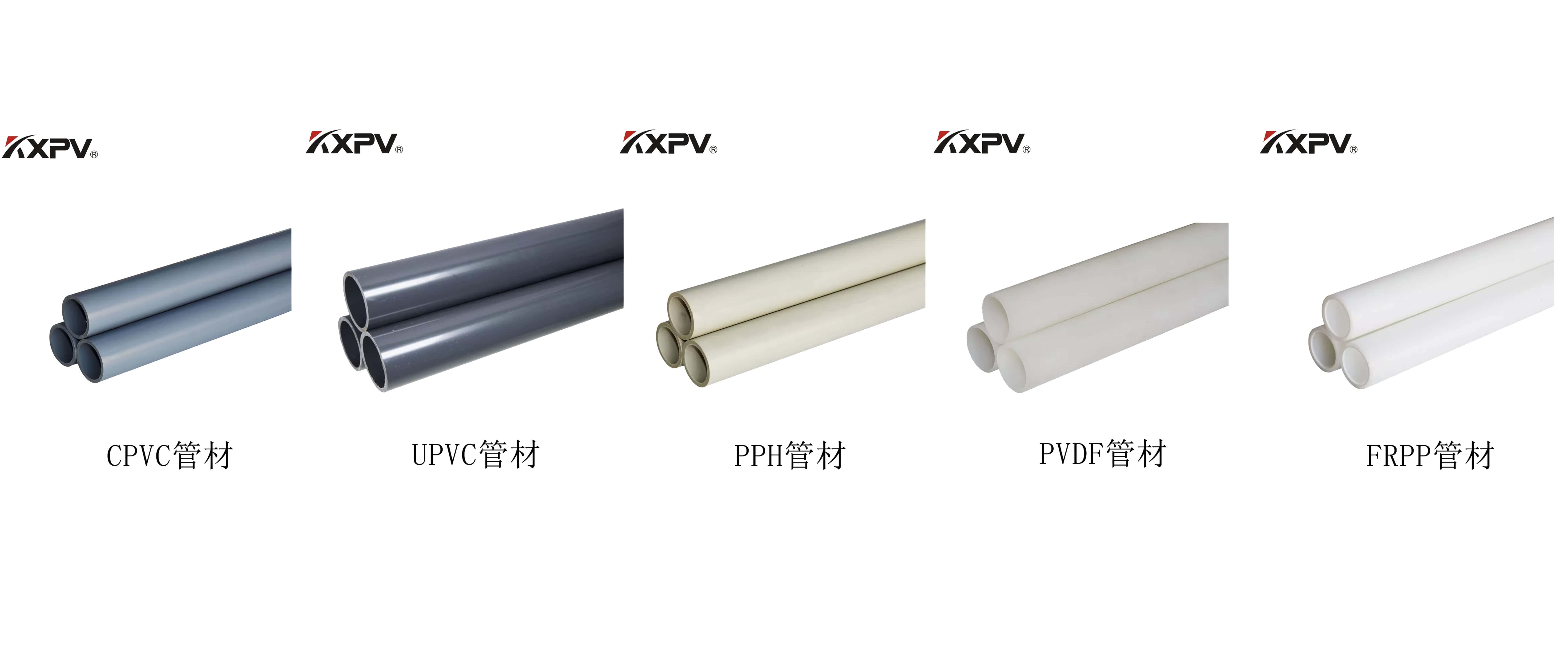 PVC、CPVC、UPVC、PP、FRP的区别及特点